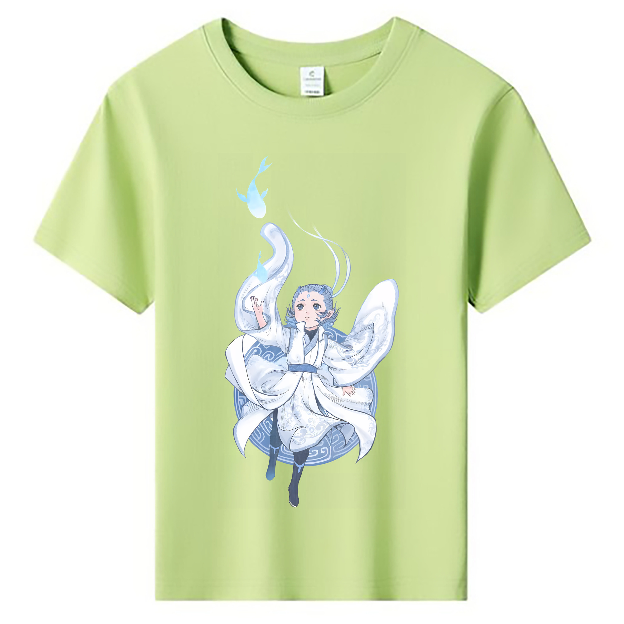 （画像用） Ne Zha 2 ナタ 魔童の大暴れ 綿100％キッズTシャツ（フロントプリント）